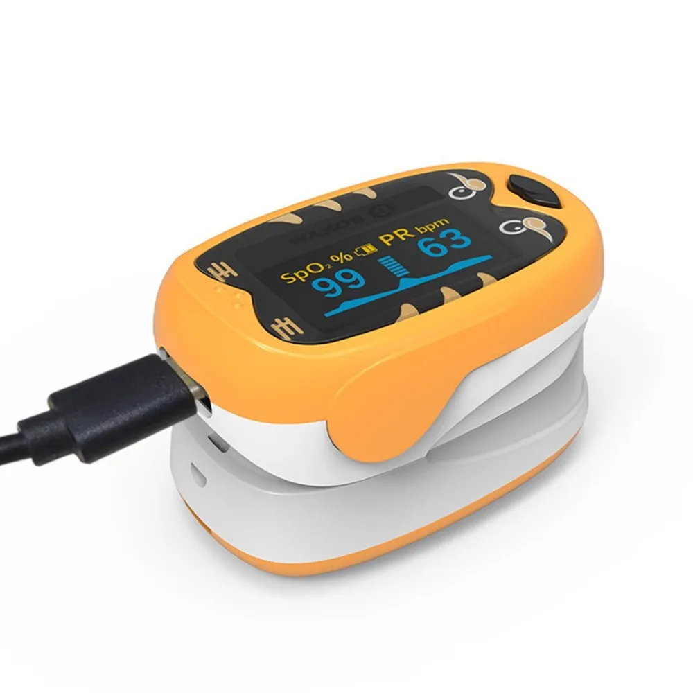 

Baby Fingertip Pulse Oximeter Blood Oxygen Saturation Monitor withBattery Operated Portable and Lightweight OLED Display