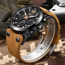 2018 LIGE New Sport Mens Watches Military Chronograph Quartz Man Outdoor Big Dial Wrist Watch Army Male Clock Relogio Masculino