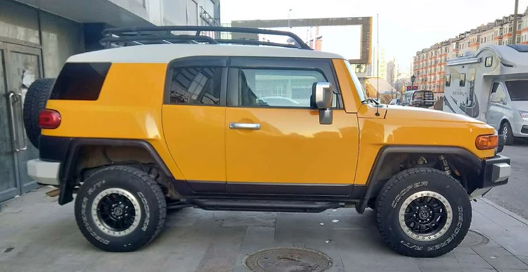 For Toyota FJ Cruiser 2007- Plastic Exterior Visor Vent Shades Window Sun Rain Guard Deflector 4pcs