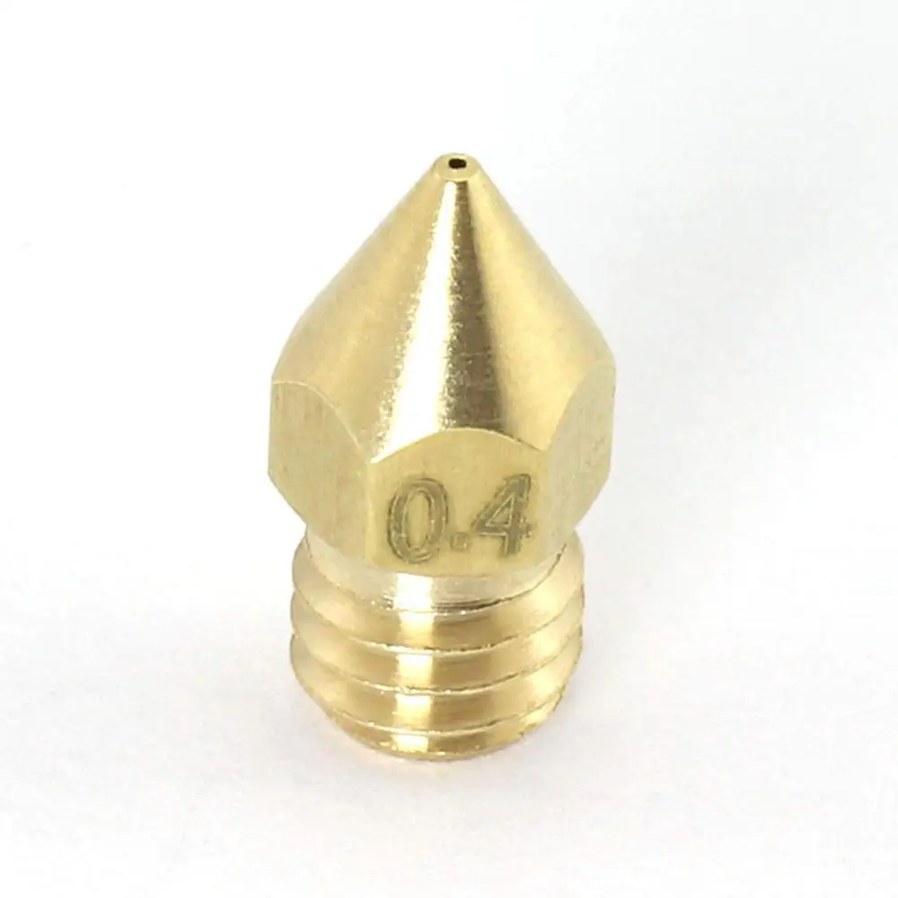 Mk8 Brass 3d printer nozzle 0.2/0.3/0.4/0.5/0.6/0.8/1.0 mm Copper Threaded Extruder Mk8 3d printer Parts 1.75/3mm