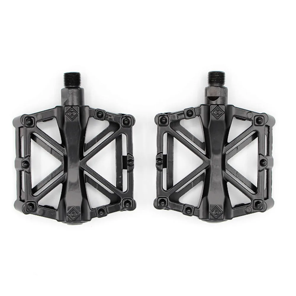 Bike Pedals Mountain Road Bicycle Flat Platform MTB Cycling Aluminum Alloy Black Bycycle Accessories Frame #3S26 (1)