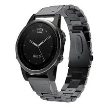 Быстрой замены Нержавеющая сталь Easy Fit Смарт-часы ремешок для Garmin Fenix 5S часы
