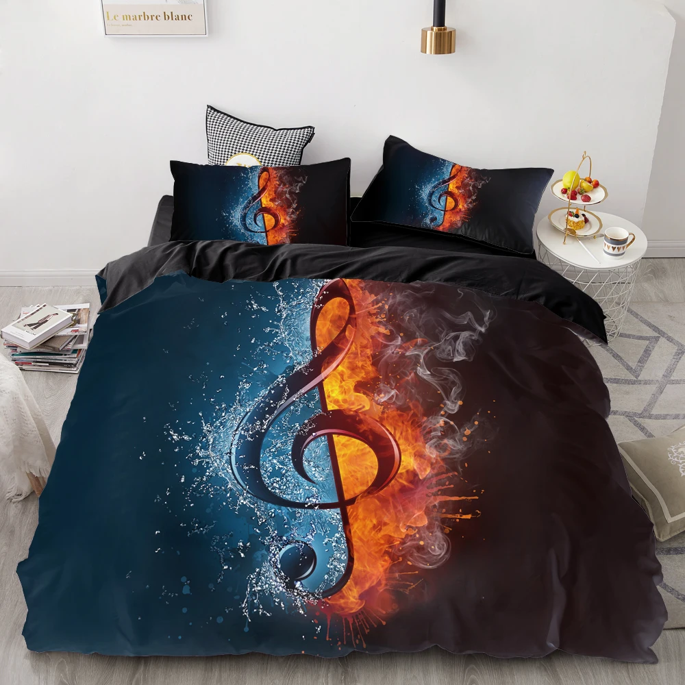 3d Bedding Set Custom Europe Usa Queen King Duvet Cover Set Black