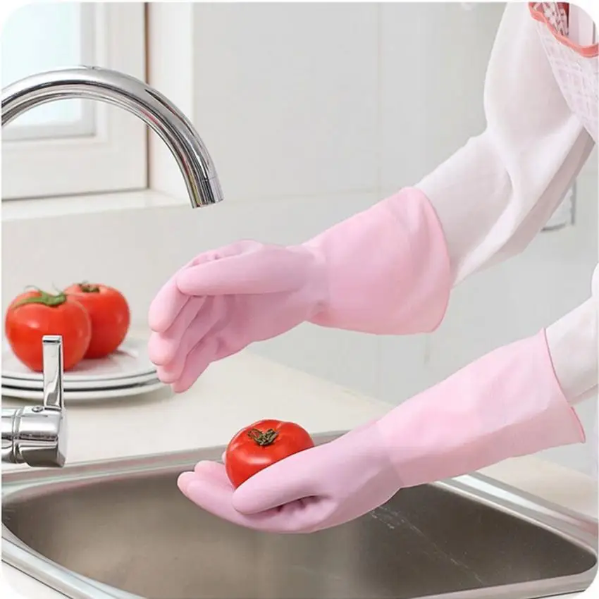 

2018 Waterproof Rubber Latex Gloves For Dish Washing Laundry Housework Do not hurt the hand kitchen restaurant bar gloves