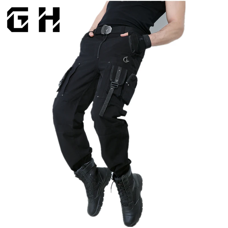 

Dropshipping Men Tactical Pants Cargo Pants Casual Pants Army Military Work Active Pants Trousers Men Multi-pocket Live CS