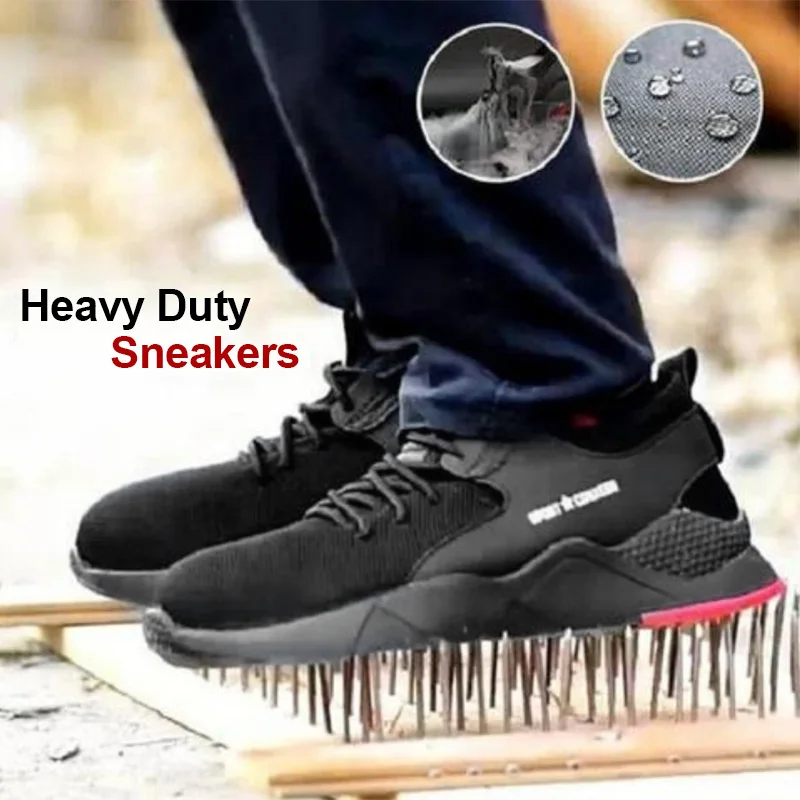 

2019 Droppshiping 1 Pair Heavy Duty Sneaker Safety Work Shoes Breathable Anti-slip Puncture Proof for Men dg88