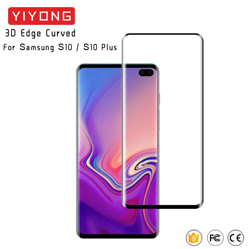 YIYONG 3D изогнутое стекло для Samsung Galaxy S10 Plus S8 S9 закаленное Защита экрана S10e Lite S 10 9 |
