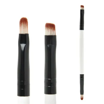 

KESMALL 2018 New 1Pc Fashion Pro Makeup Brush Portable Double Head Eyeshadow Eyebrow Brushes Brand Design Beauty Tool XN105M