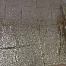 Модный дизайн белая сетка и золотая с наклеенными блестками блестящая кружевная JRB-122822 Тюлевая сетчатая кружевная ткань для сексуального платья