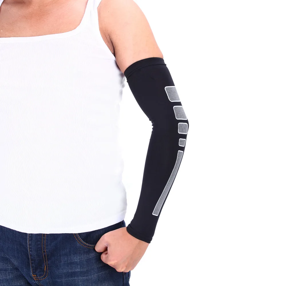 

YOSOO Outdoor Sports Basketball Volleyball Arm Sleeve Arm Warmer UV Protection Cycling Compression Elbow Support Pads Arm Sleeve