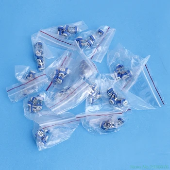 

New 65pcs 13 Values Potentiometer Trimpot Variable Resistor Assortment Box Kit New Drop Ship 11