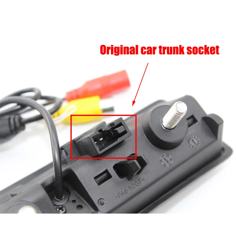 LiandLee Car Trunk Handle Rear View Reversing Parking Camera For Audi A4 A4L B8 8K 2008~2016 (8)