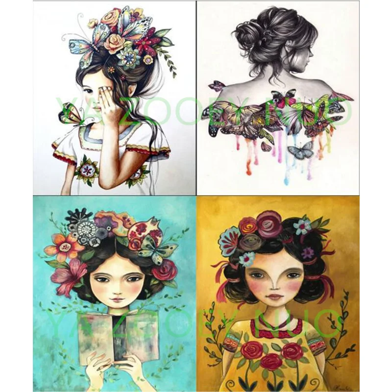 

Needlework 5D Diy Mermaid Diamond Painting Full Square/round Girl Diamond Embroidery Kits Europe Home Style gift C322