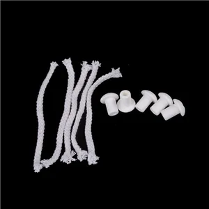 5 шт. свеча фитиль бутылка вина фитиль хлопок белый для свечи DIY керамические держатели факел масляная лампа волокно термостойкий керосиновый фитиль - изображение