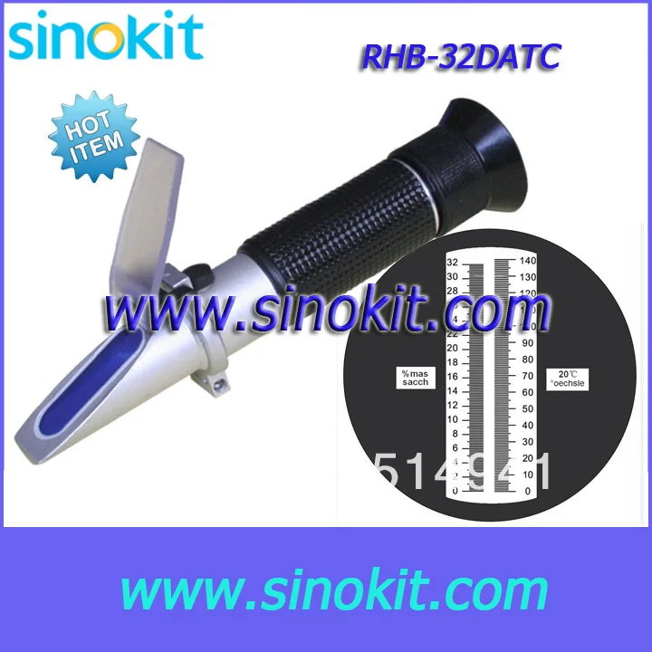 

Free Shipping Wholesales New Brix/Whine/Oe Refractometer RHB-32DATC