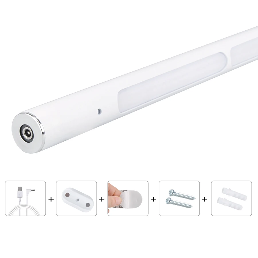 Foxcncar сенсорный датчик USB перезаряжаемая 22 светодиодная подсветка под шкаф настенный Ночник светильник Бар Кухонный Шкаф светильник ing - Цвет: Warm White