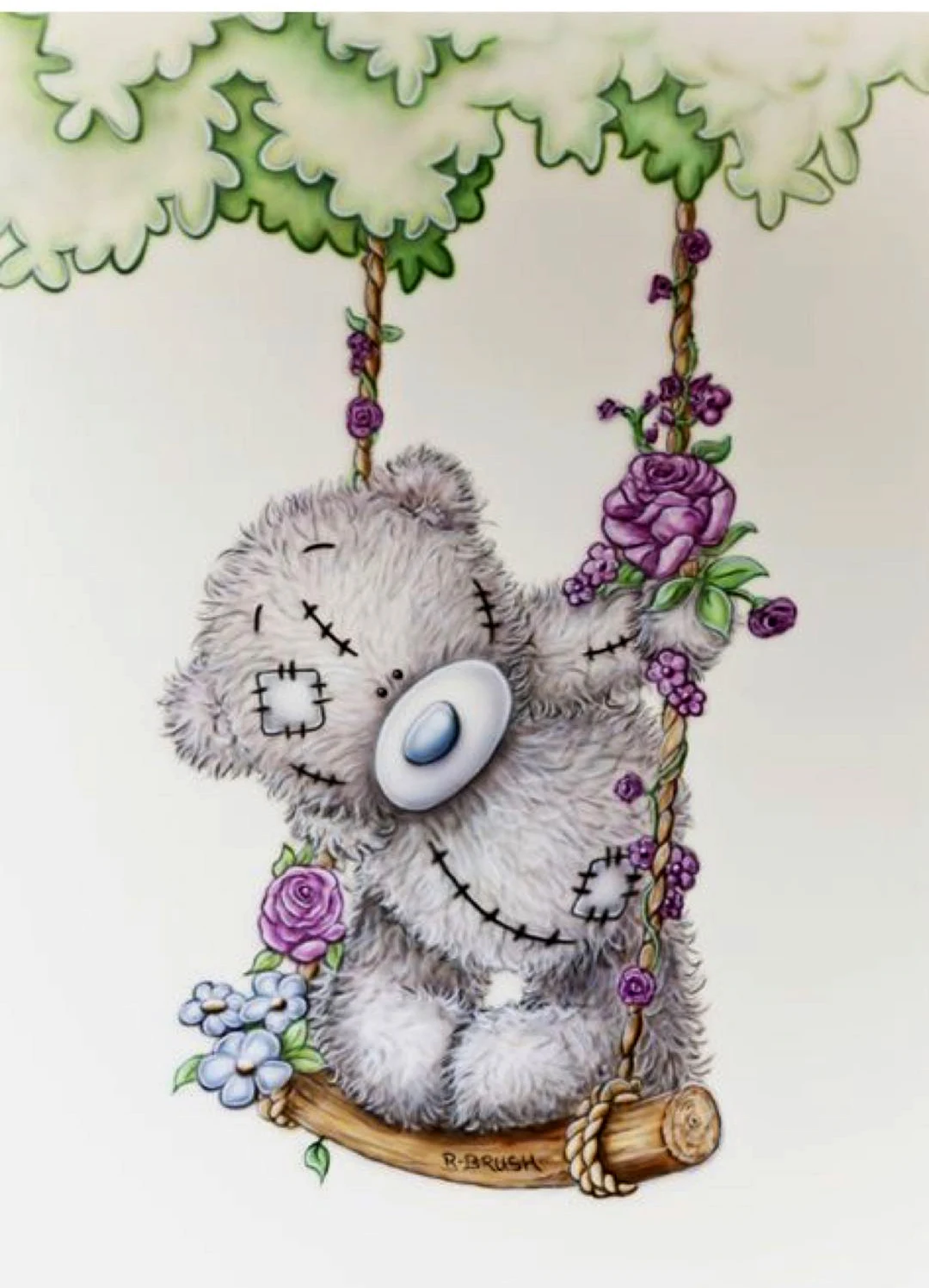 

Swing the bear Transparent Silicone Rubber Stamp and metal die Sheet Cling Scrapbooking DIY Cute Pattern Photo Album Stamp