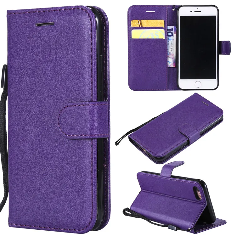 В стиле ретро из искусственной кожи чехол-портмоне с откидной крышкой крышка чехол для Coque samsung Galaxy J4 J6 A6 A8 A5 J1 J3 J5 J7 A3 S9 S8 S10e S5 S6 S7 сумка - Цвет: Фиолетовый