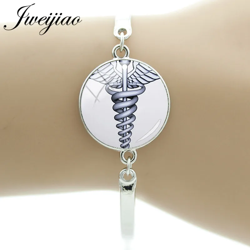 JWEIJIAO Medical Scepter Symbol Bracelet Medical Service Doctor Nurse