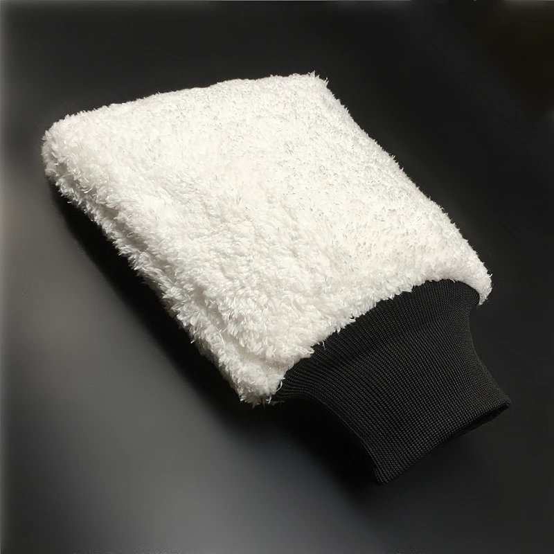 Lucullan новейшая Ультрамягкая рукавица для мытья автомобиля, легко сушить, микрофибра премиум класса, Авто Детализация, рукавица для мытья двух Ведер