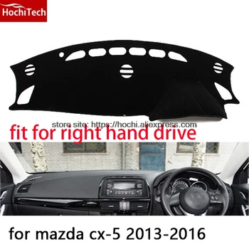 

For mazda cx-5 cx5 13-16 right hand drive dashboard mat Protective pad black car-styling Interior Refit sticker Mat products