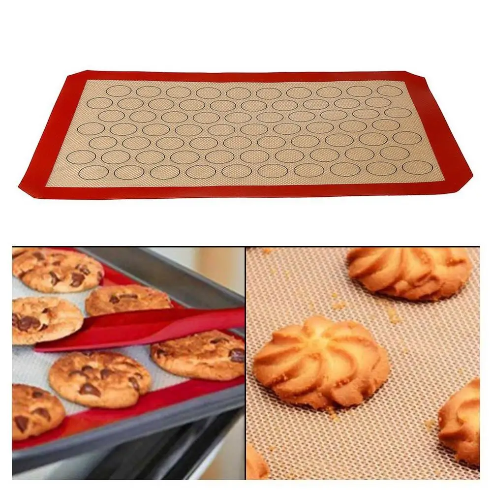 Silicone Baking Mat Silicone Macaron Baking Mat For Bake Pans Macaroon/Pastry/Cookie Making Professional Grade Nonstick