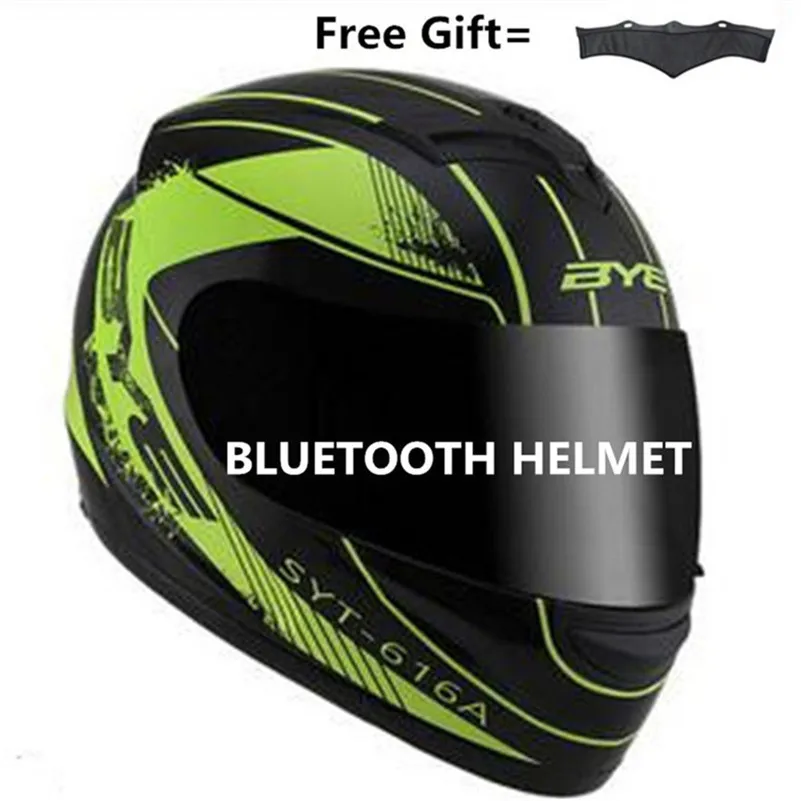 

motor motorcycle hat Full Face helmet with lens safety helmet DOT helmet phone call music bluetooth Moto helmet S matte black
