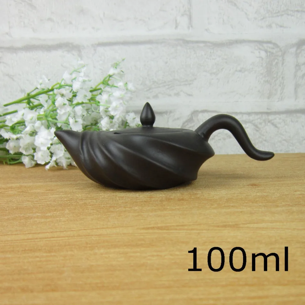 

New Arrival Chinese Sea Snail Teapot Kung Fu Tea Pot 100ml Clay High Quality Handmade Zisha Ceramic Sets Porcelain Kettle