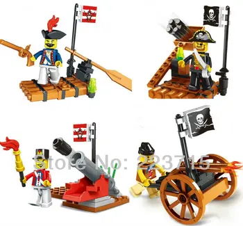 

Free Shipping!*Pirate&Army set* DIY enlighten block bricks,Compatible With Assembles Particles