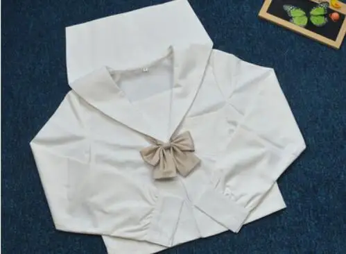 024 white6 Короткий темно-синий японский JK комплект с длинными рукавами, вишневый Школьный костюм для девочек, новинка, костюмы моряка, комбинезон униформа для девочек, JKL024 - Цвет: 024 white6