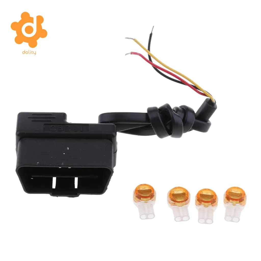 dolity OBD 2 Pin Step Down Cable 12V/24V to 5V Car Power Inverter Hard Wire Kit Buck Line Hidden Style