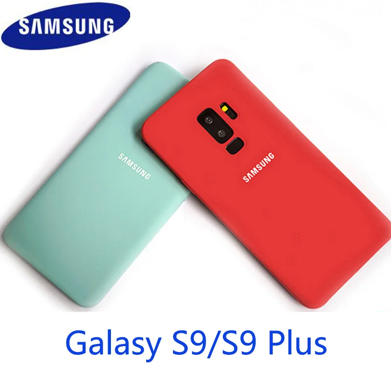 

Original Samsung Galaxy S9/S8 Liquid Silicone Case Silky Soft-Touch Finish Back Protective Cover For Samsung s8/S9 Plus Phone