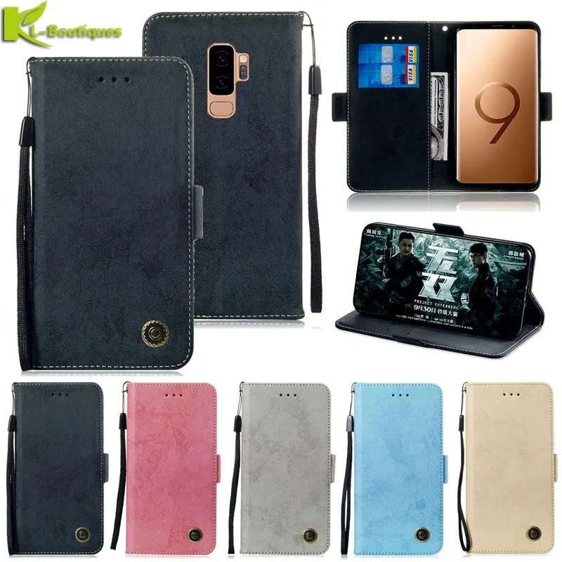

Flip Leather Case on For Fundas Samsung Galaxy A50 A20 A10 S8 S9 S10 Plus S7edge A6 A7 J4 J6 Plus 2018 A3 A5 J3 J5 2017 Cover