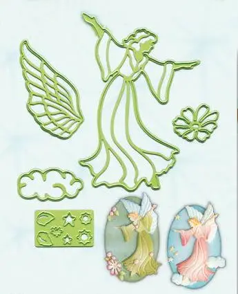 

Ufurty Handcraft Metal Cutting Dies New 2019 Angel fairy Wing Embossing Die Stencil for DIY Scrapbooking Album Card Decorative