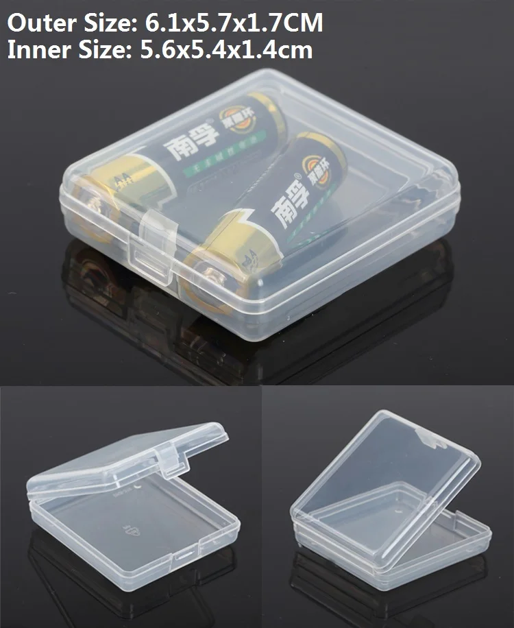 2PCS/LOT Small Transparent Plastic packing Box Clear Plastic Electronic