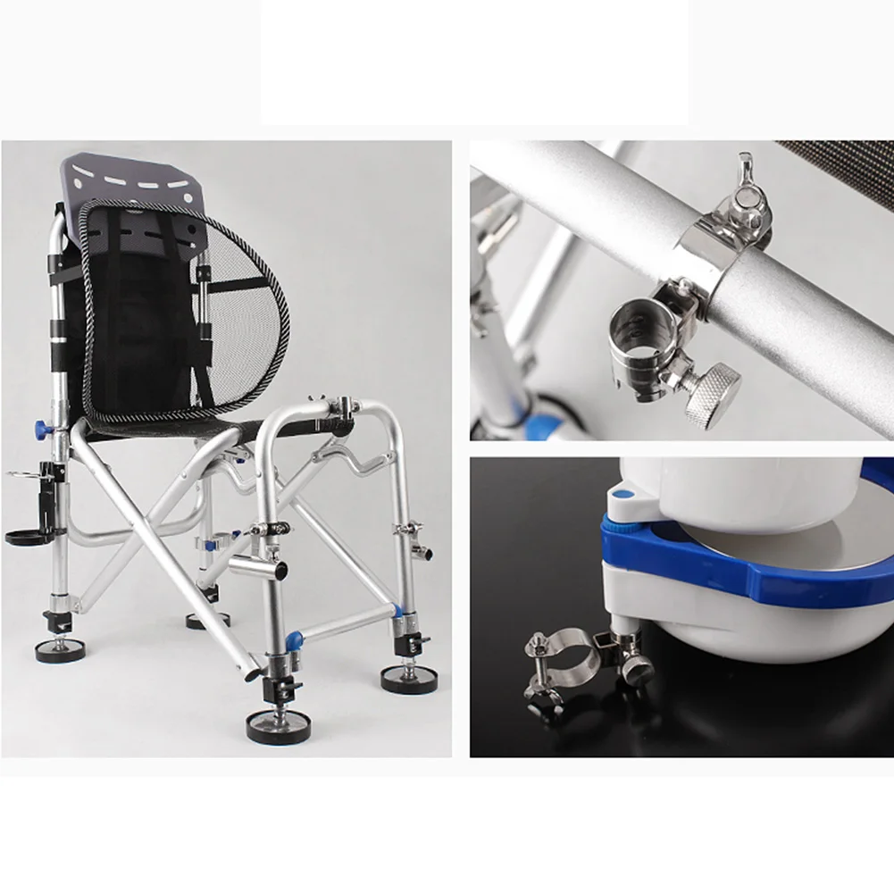 Chair Mount Clamp Hardware Boat Anti-slip Bracket Stainless Steel Outdoor Corrosion Resistance Fishing Rod Holder Practical Clip |
