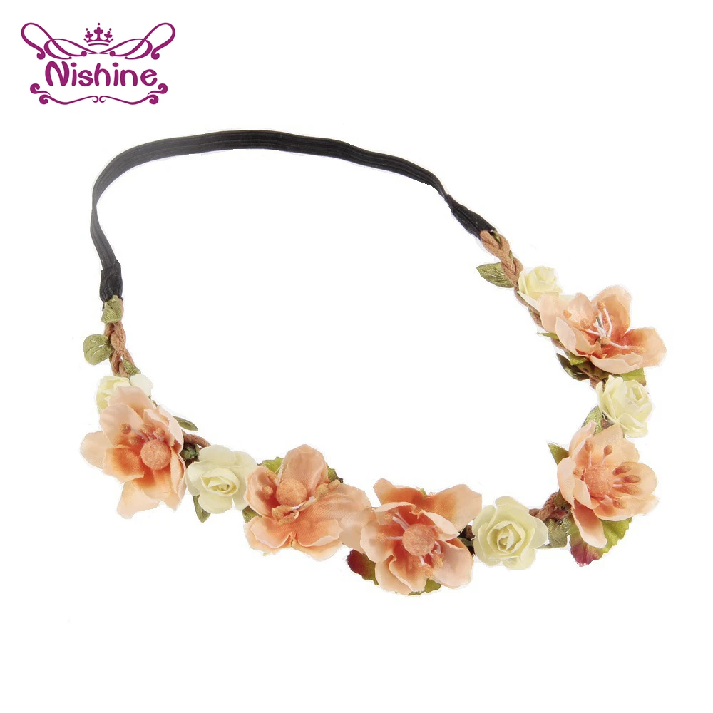 Nishine Boutique Гирлянда для маленьких девочек с искусственным цветком детская