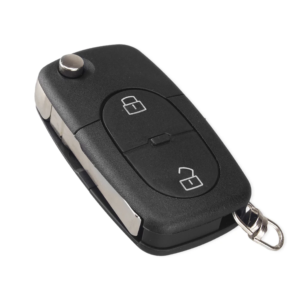 KEYYOU 10X флип-ключ дистанционного ключа автомобиля оболочки для Audi A2 A3 A4 A6 A8 TT Fob чехол 4D0 837 231 K 3 кнопки с невырезанным лезвием HU66