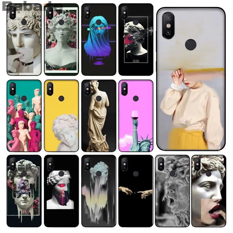 

Babaite Vintage Plaster Statue David Art Phone Case Cover for Xiaomi Mi 6 Note3 8 8SE Redmi 5 5Plus Note4 4X Note5 Cellphones