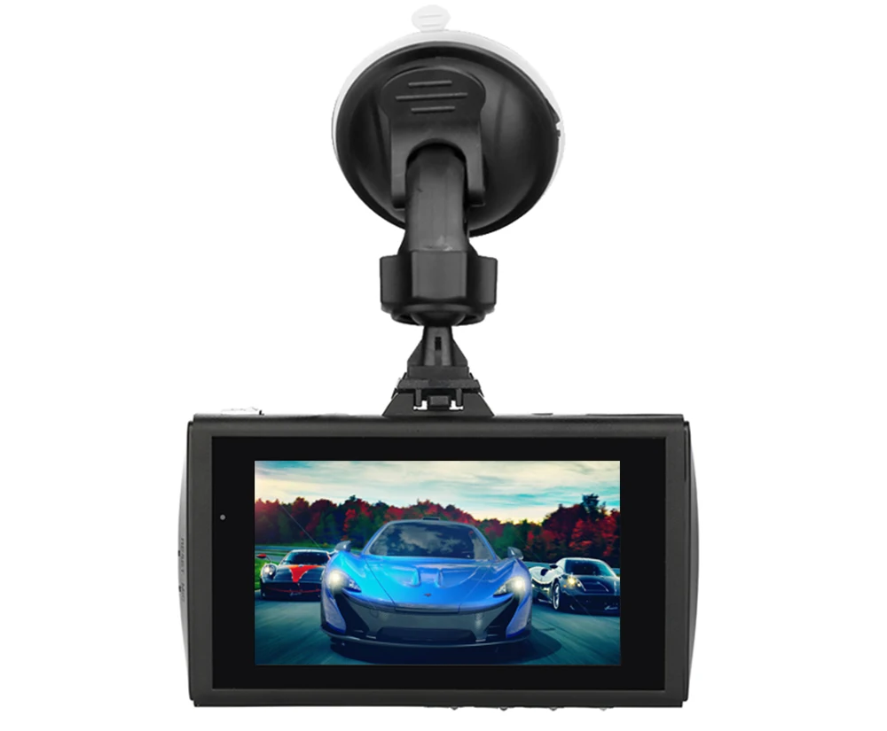 E-ACE автомобиля DVR, GPS трекер с разрешением Full HD 1080P двойной объектив видео Регистраторы ADAS LDWS Ночное видение 170 градусов WDR(широкий динамический диапазон) Dashcam Регистратор