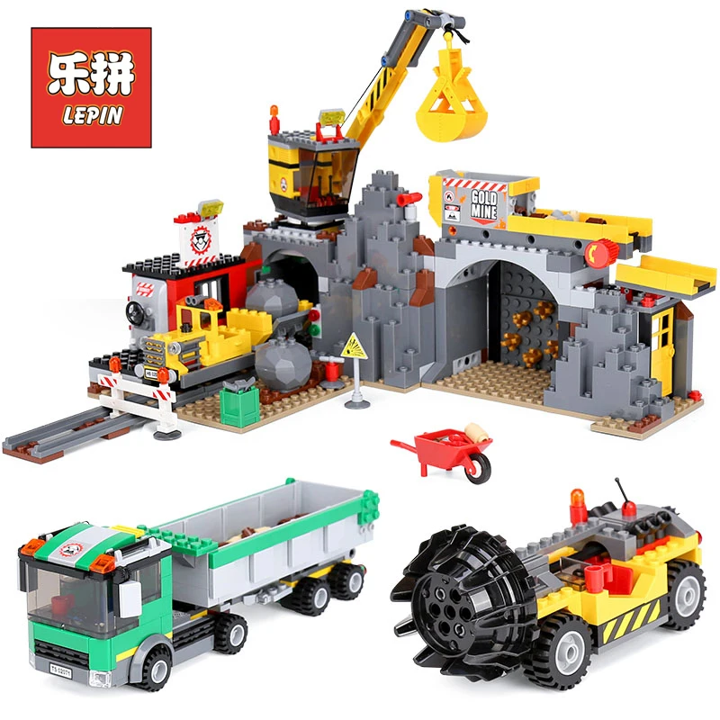

Lepin 02071 City Series the Mine Set with Engineering Truck Building Blocks Bricks Compatible 4204 Kid Educational Children Toys