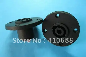 

10 Pcs Black Color Round SPEAKON 4 Pole Female Jack Compatible Audio Cable Connector 5289