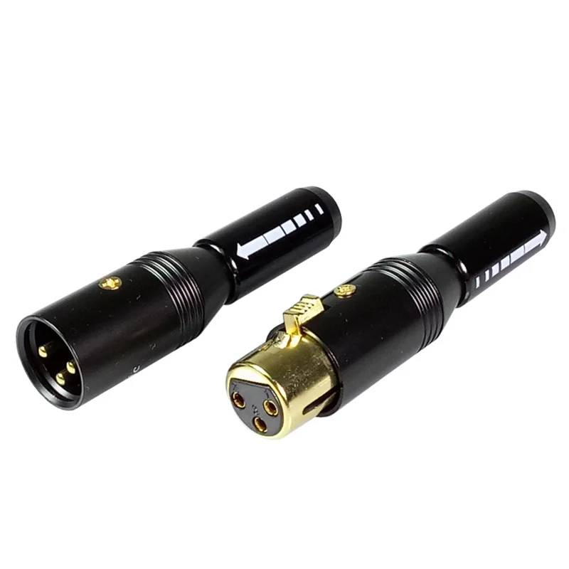 3 Pin XLR Connector High Quality XLR Male Plug+XLR Female Jack Socket Microphone Connector MIC Adapter Cable Termininal-1 (13)
