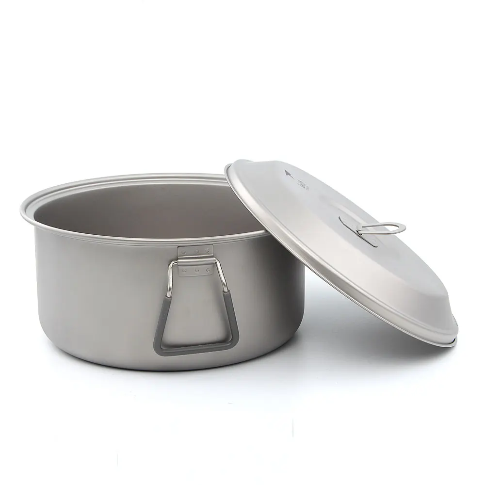 Keith kp6018 titanio olla camping al aire libre ultraligero Utensilios de cocina picnic olla 2500 ml ti6018