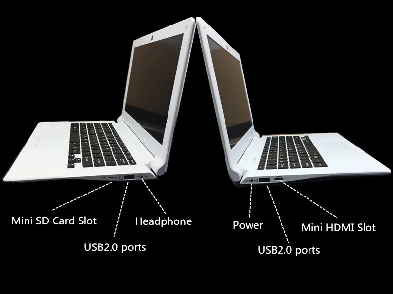 Add SSD 11 6 дюймовый ПК Ноутбук bluetooth Windows 10 компьютер в тел X5 Z8350 четырехъядерный 2 ГБ 32