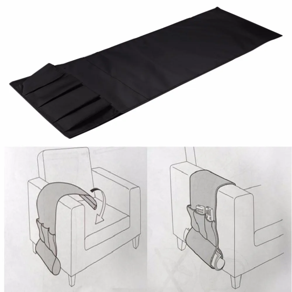 أريكة الأريكة حقيبة التخزين كرسي مسند ذراع العلبة منظم جيوب تخزين Multipockets للكتب الهواتف تحكم عن بعد حقيبة