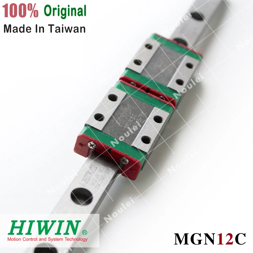 

HIWIN MGN12C slide block with 350mm 400mm 500mm MGN12 Linear Guide Rail for 12mm Miniature CNC kit
