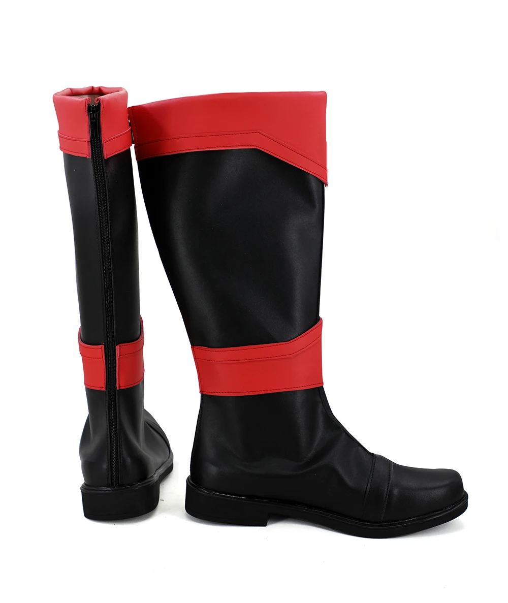 The Red Sentai Ranger Cosplay Boots Shoes (3)