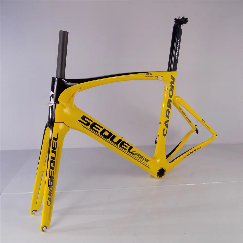 Top Yellow cadre carbone route 2019 full carbon fiber SEUQEL chinese cheap carbon bike frames 0