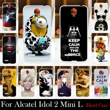 For Alcatel One Touch Idol 2 Mini L 6014 6014D 6014X Hard Plastic Mobile Phone Cover